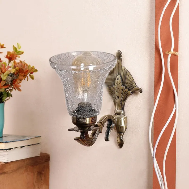 Crystal Flare Antique Base Glass  Wall Lamp media 4