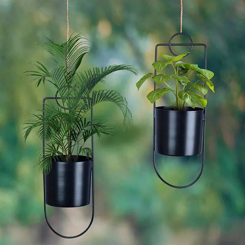 Mistaire Metal Planter - Set Of Two media 1