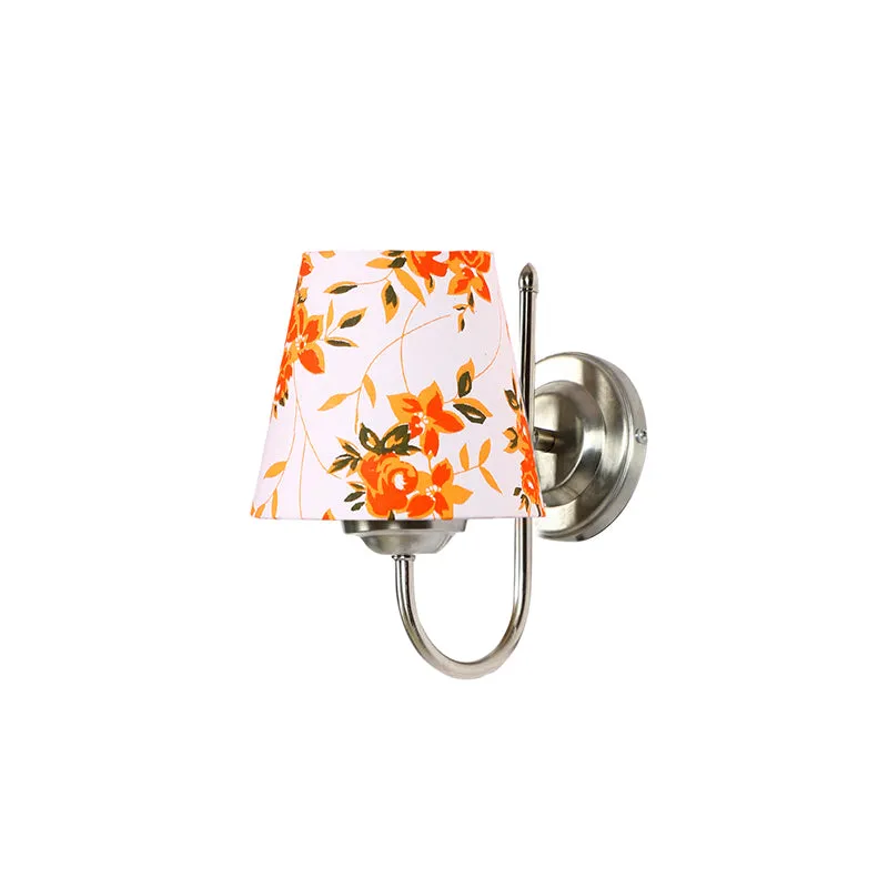 Altura Ibis Flora Conical Fabric & Metal Wall Lamp media 4