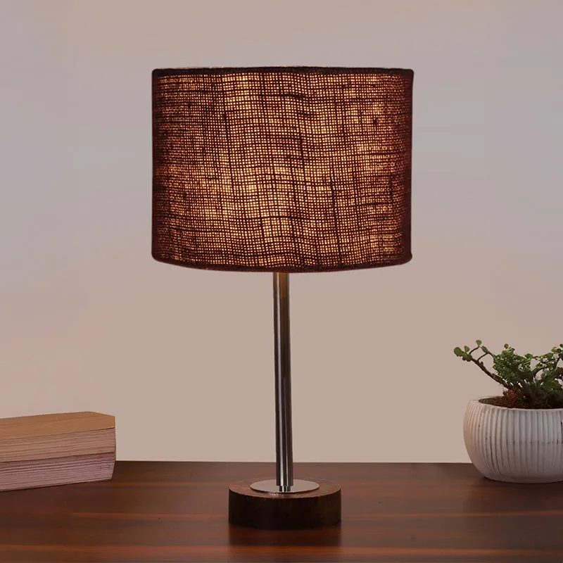 Sienna I Rodin Wooden Table Lamp - Brown,Silver media 2