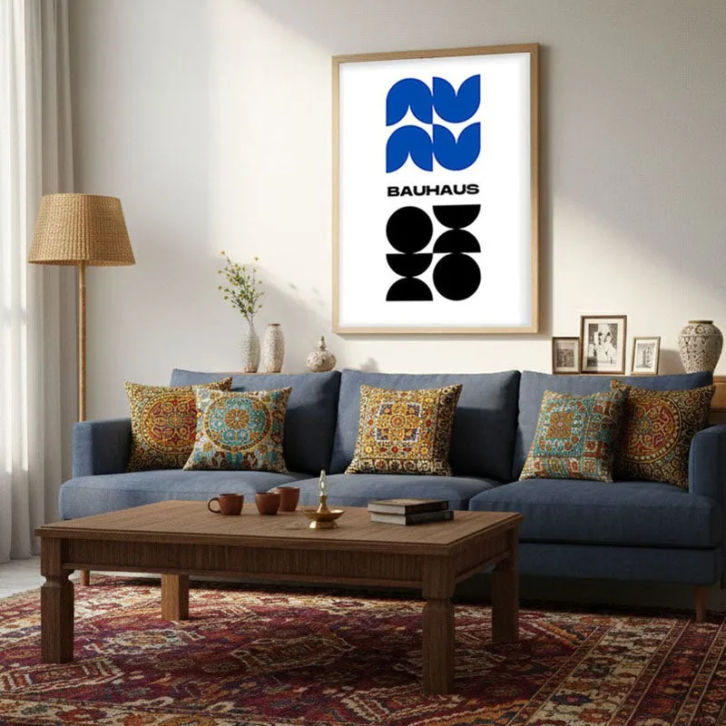 Illusionista Archival Canvas Wall Art - Natural Brown Frame media 3