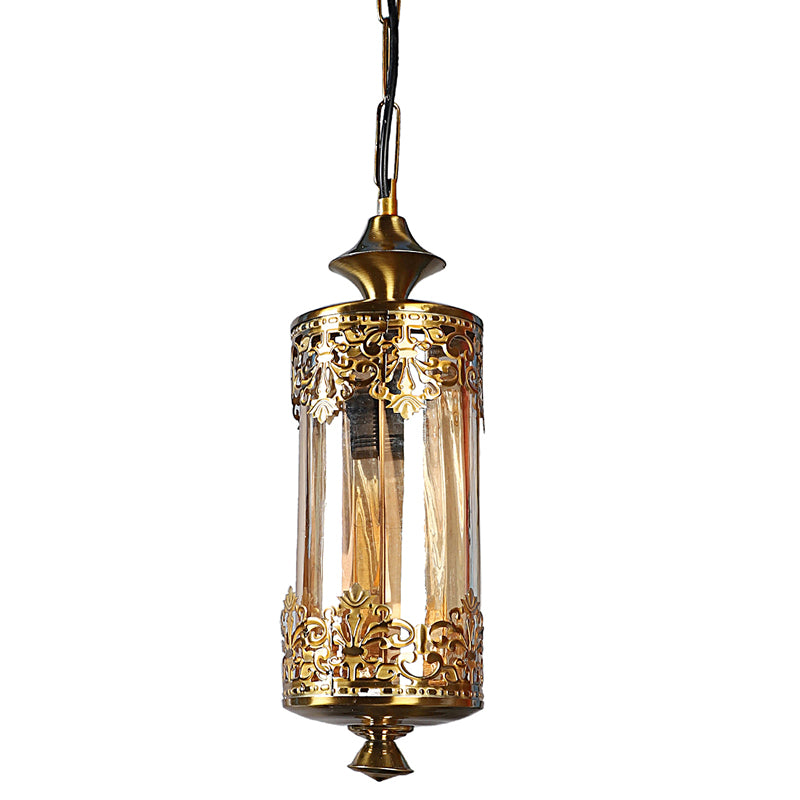 Lanthra Lantern Glass & Iron Ceiling Lamp media 7
