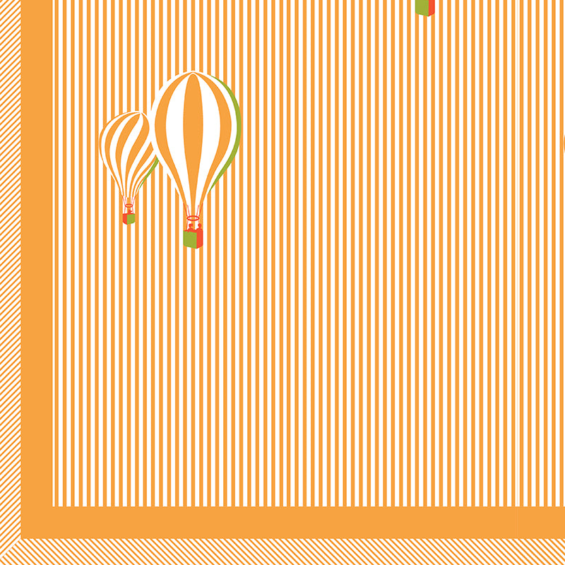 Illusion Stripey Flight Cotton Bedsheet (Orange) - 200 TC media 3