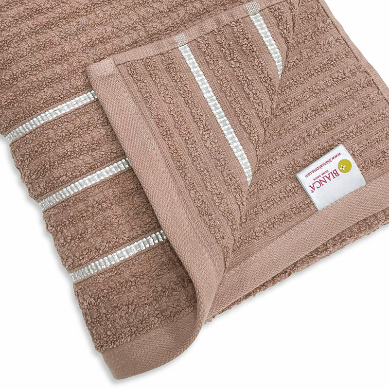 Lisse Cotton Bath Towel - Brown media 5