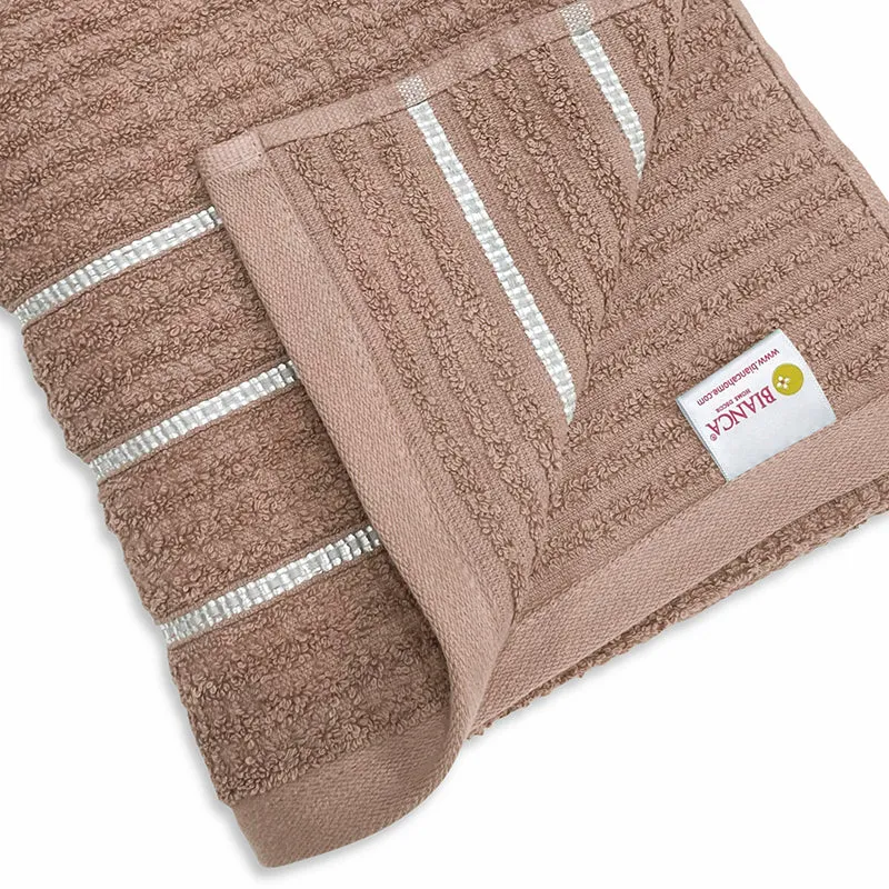 Lisse Cotton Bath Towel - Brown media 5