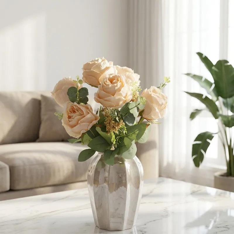 Autumn Rose Artificial Flowers - Ivory media 1