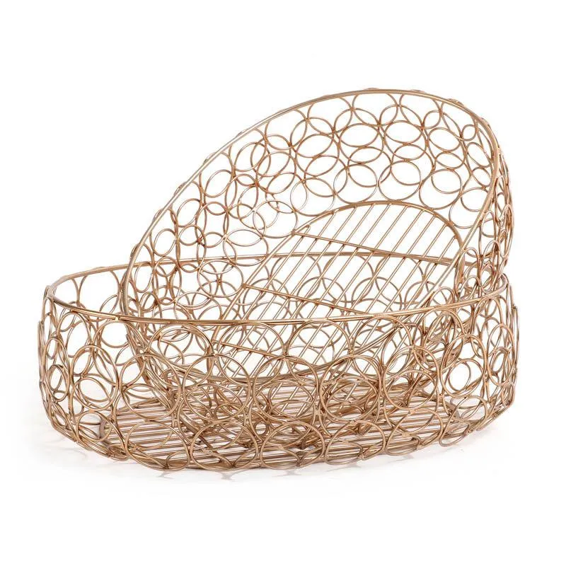 Lusia Fruit Basket (Copper) - Set Of Two media 4
