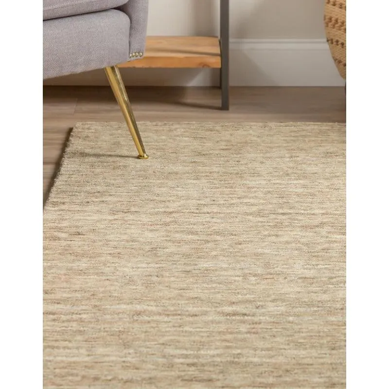 Leyla Hand Woven Wool Rug - Coffee media 5