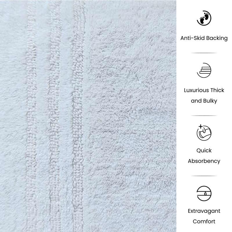 Micro Cotton Cloud Soft Bathmat - White image 5