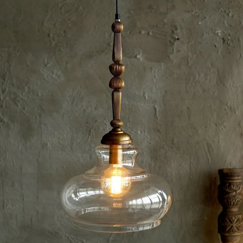 Kurasi Oval Glass Ceiling Lamp media 1