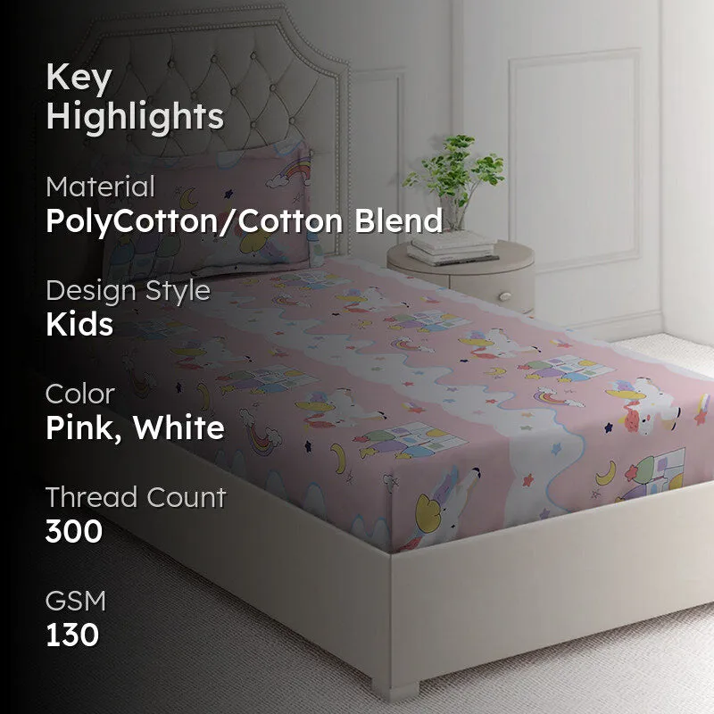 Twilight Zoo Crew Kids Bedsheet - 130 GSM media 2