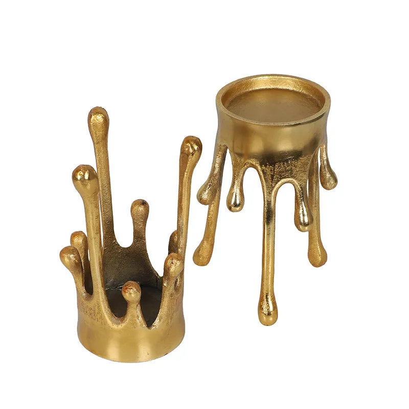 Midas Drip Candle Holder - Set Of Two media 4
