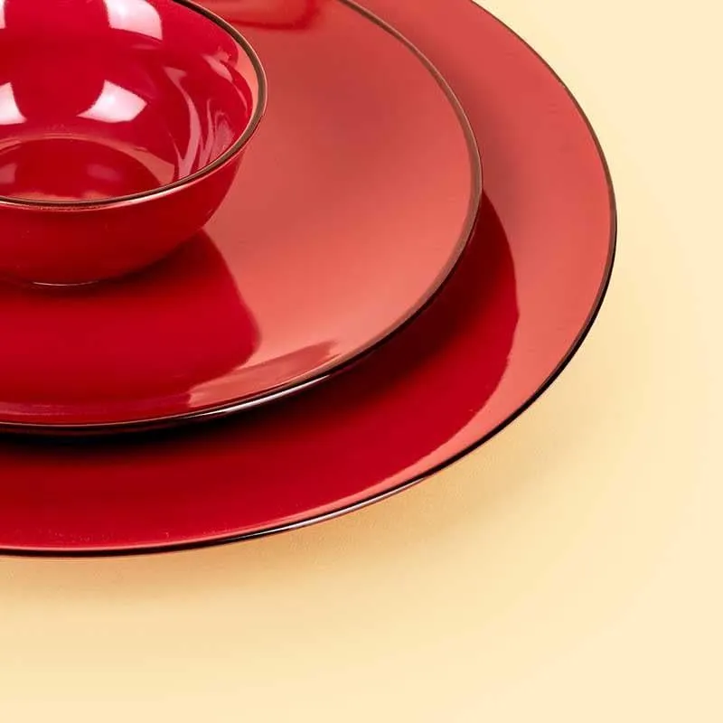 Basic Crimson-y Dinner Set - 18 Piece Set media 4