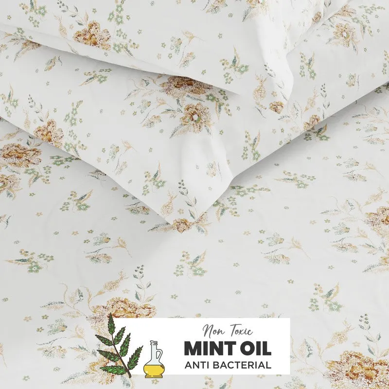Novira Fitted Cotton Bedsheet (Brown) - 144 TC media 6