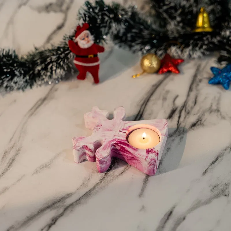 Esra Reindeer Candle Holder - Pink media 4