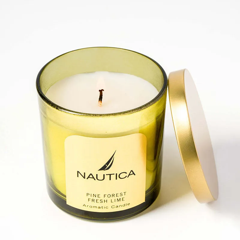 Nautica Mystic Dawn Scented Jar Candle - Pine Forest & Fresh Lime media 6