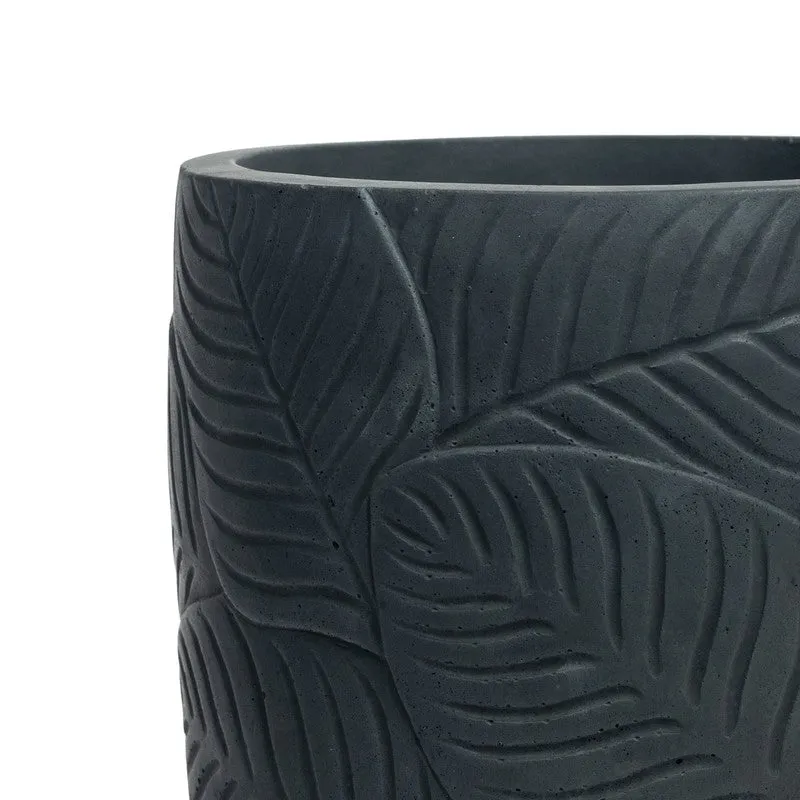 Leaf Print Planter - Black media 5