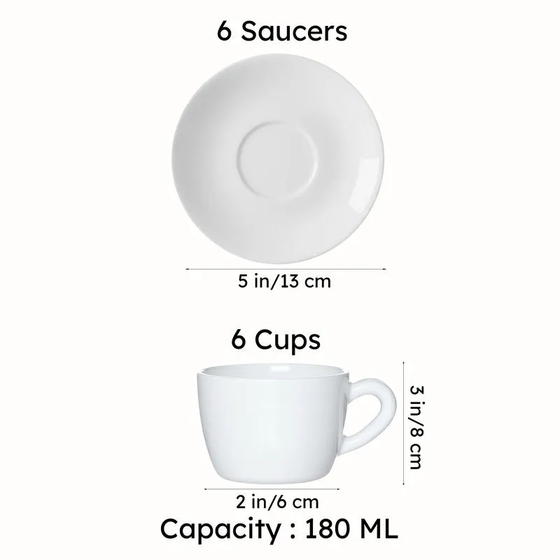 Sonaki Fleurista Cup & Saucer (180 mL Each) - Set of Six media 6