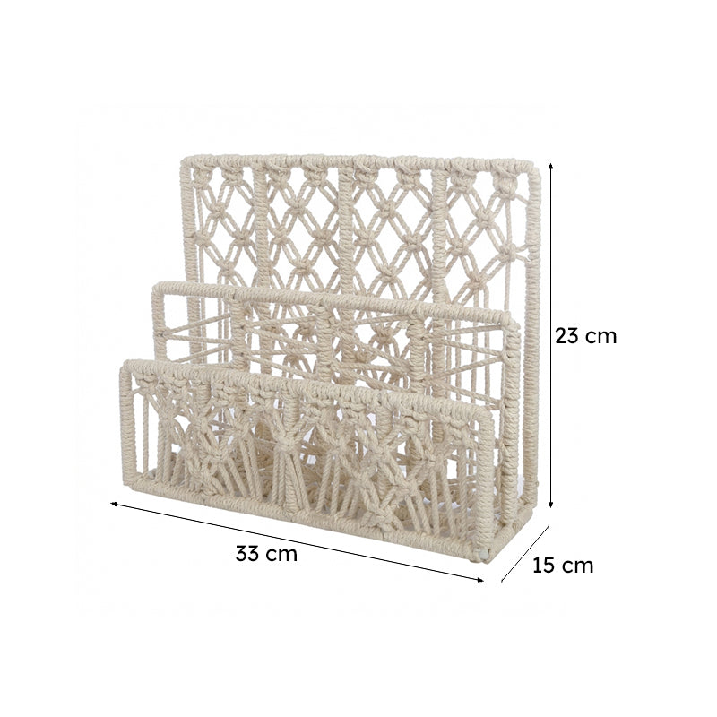 Agela Macrame Magazine Holder media 8