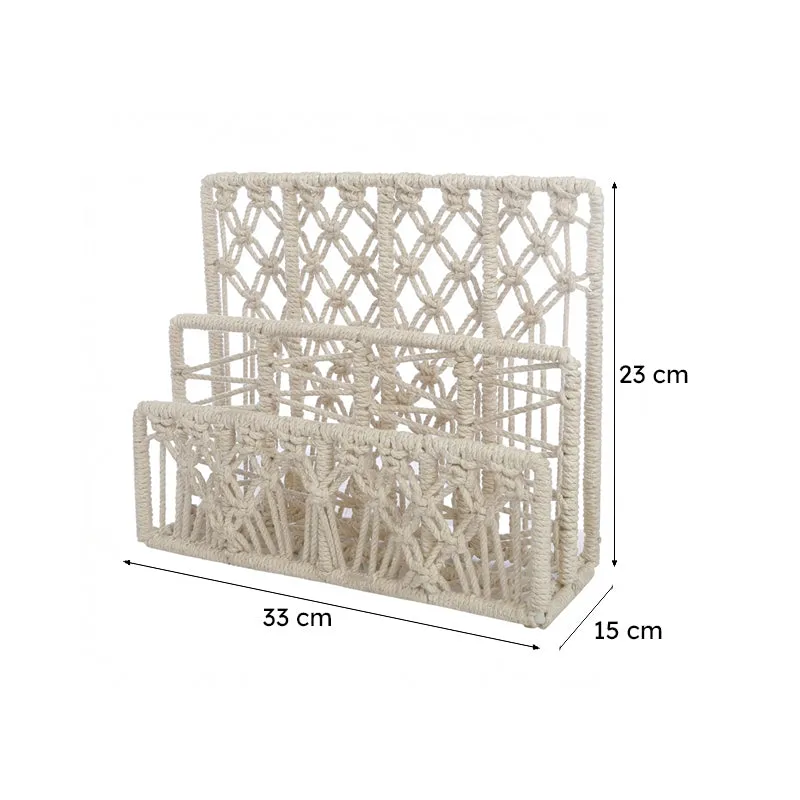Agela Macrame Magazine Holder media 8