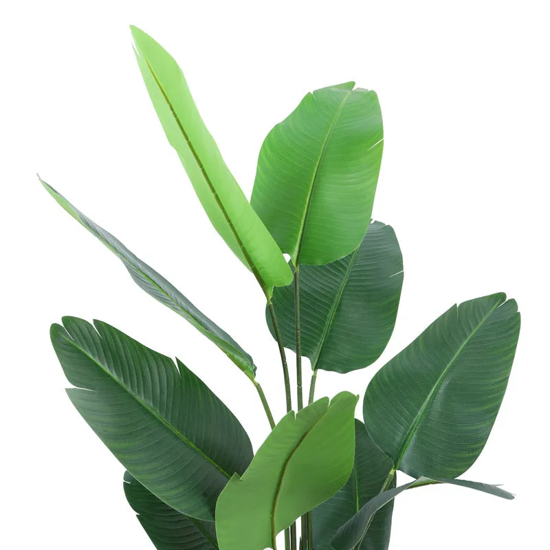 Artificial Realistic Banana Plant With Black Plastic Pot - 5.2 Feet media 6