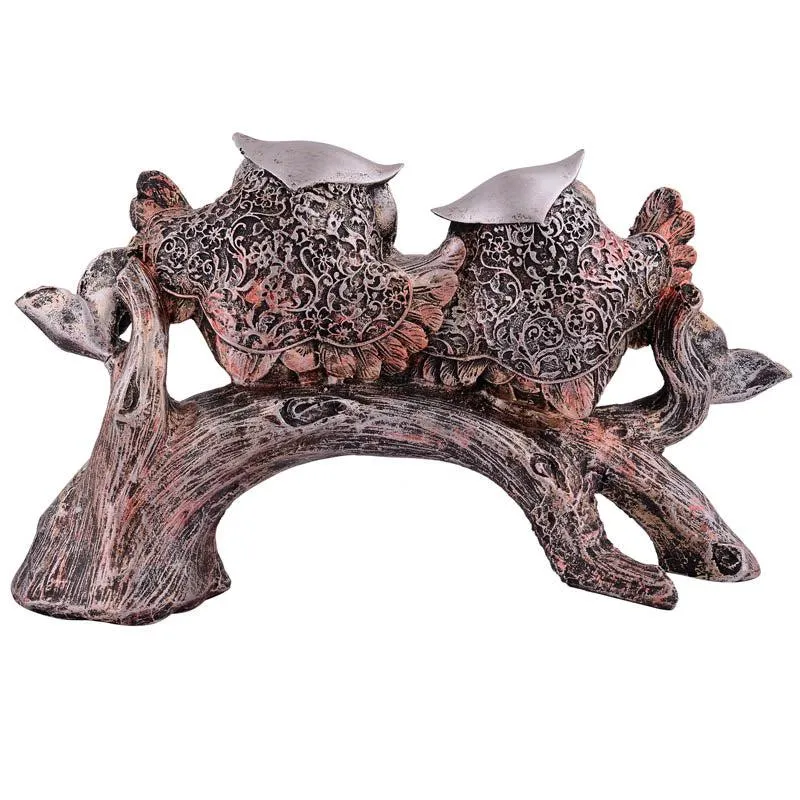 Hoot & Co. Painted Polyresin Show Piece - Silver media 5