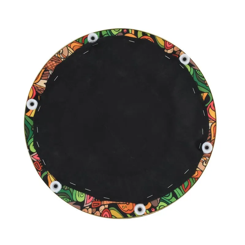 Bloomscape Abstract Velvet Pouffe - Multicolor media 6