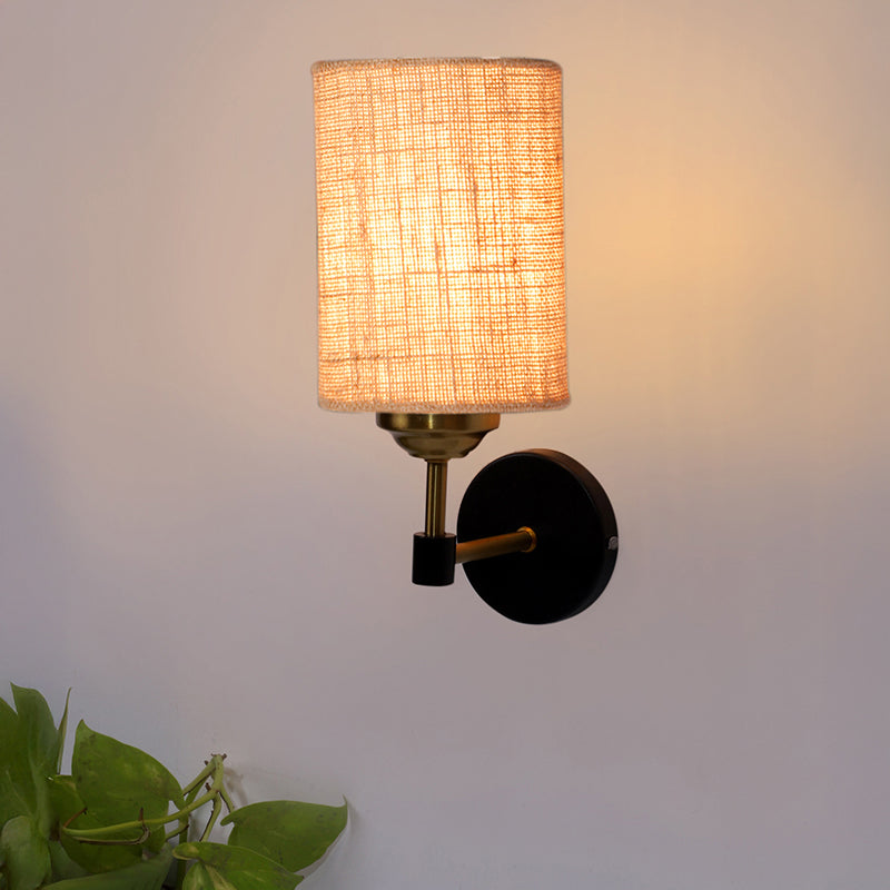 Sienna Sleek Jute Wall Lamp - Beige