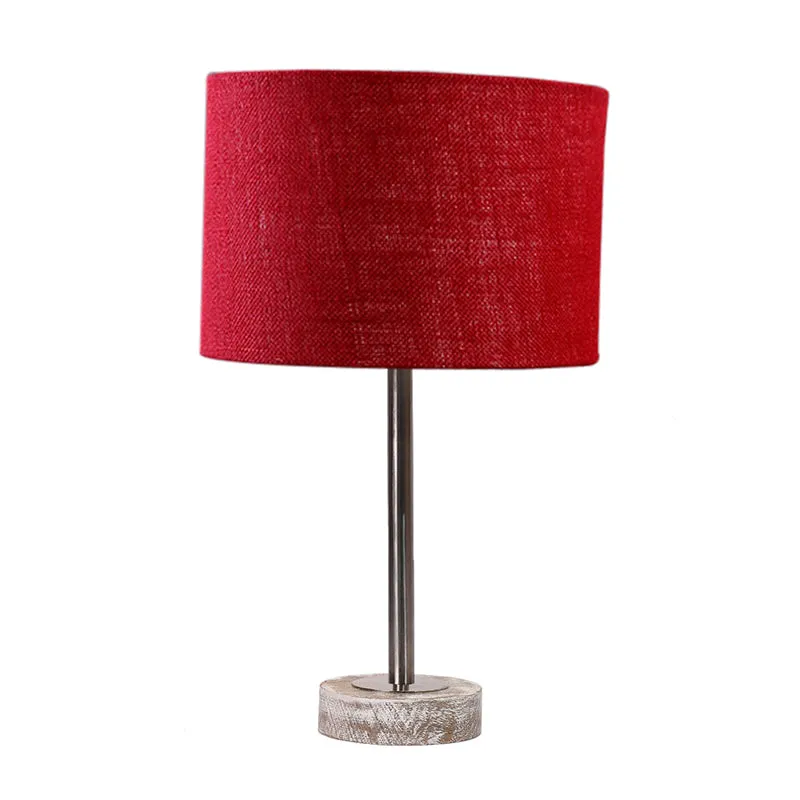 Sienna I Rodin Wooden Table Lamp - Maroon,Silver,White media 4