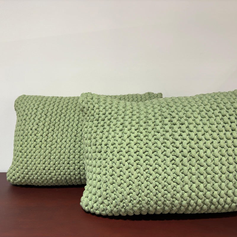 Zenvia Cushion Cover (Green) - Set Of Two media 3