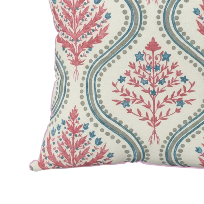 Paisley Motif White & Red Cushion Cover Set - Set Of Three media 5