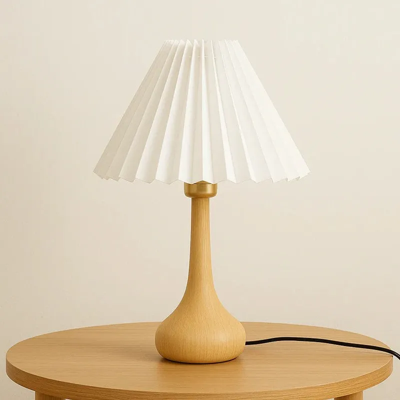 Arvion Wooden Table Lamp - White media 4