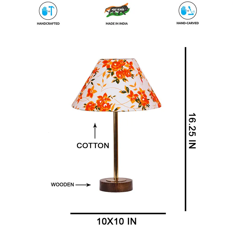 Fleur Conical Rodin Wooden Table Lamp - Multicolor media 7