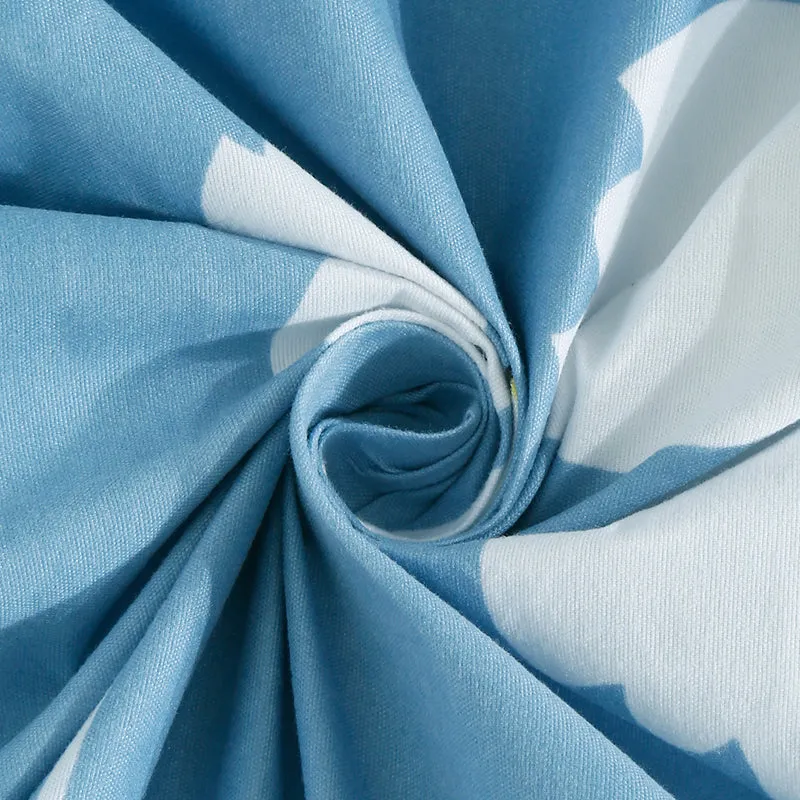 Azure Magnolias Floral Bedsheet - 130 GSM media 5