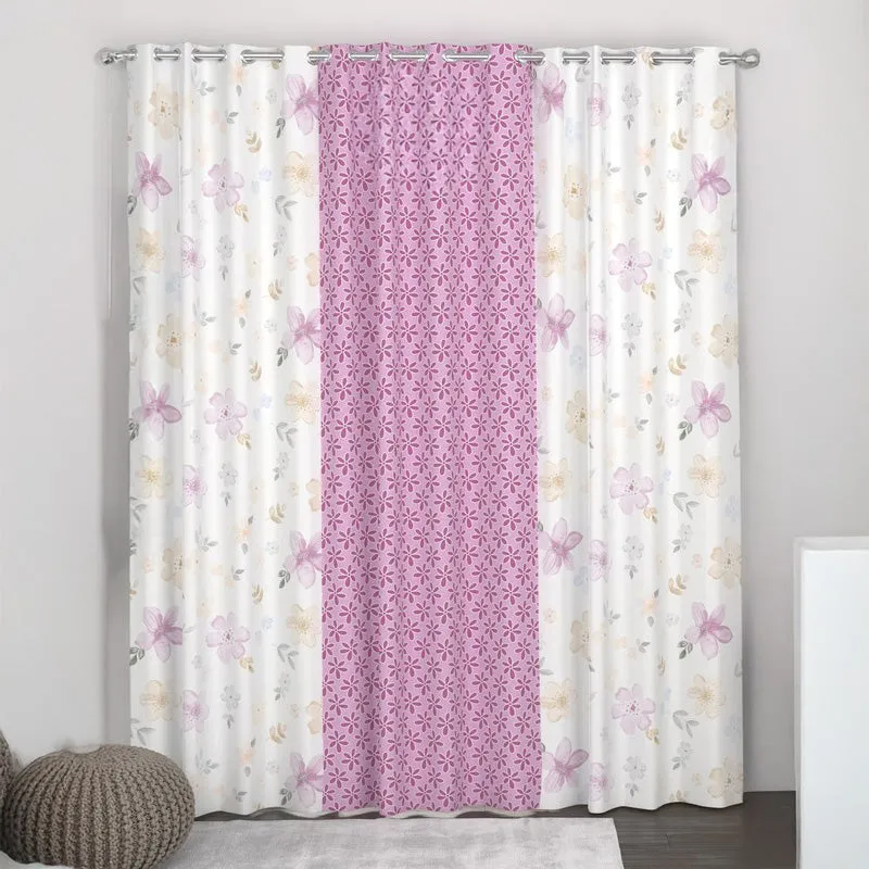 Petal Grace Curtains - Set of Three media 1