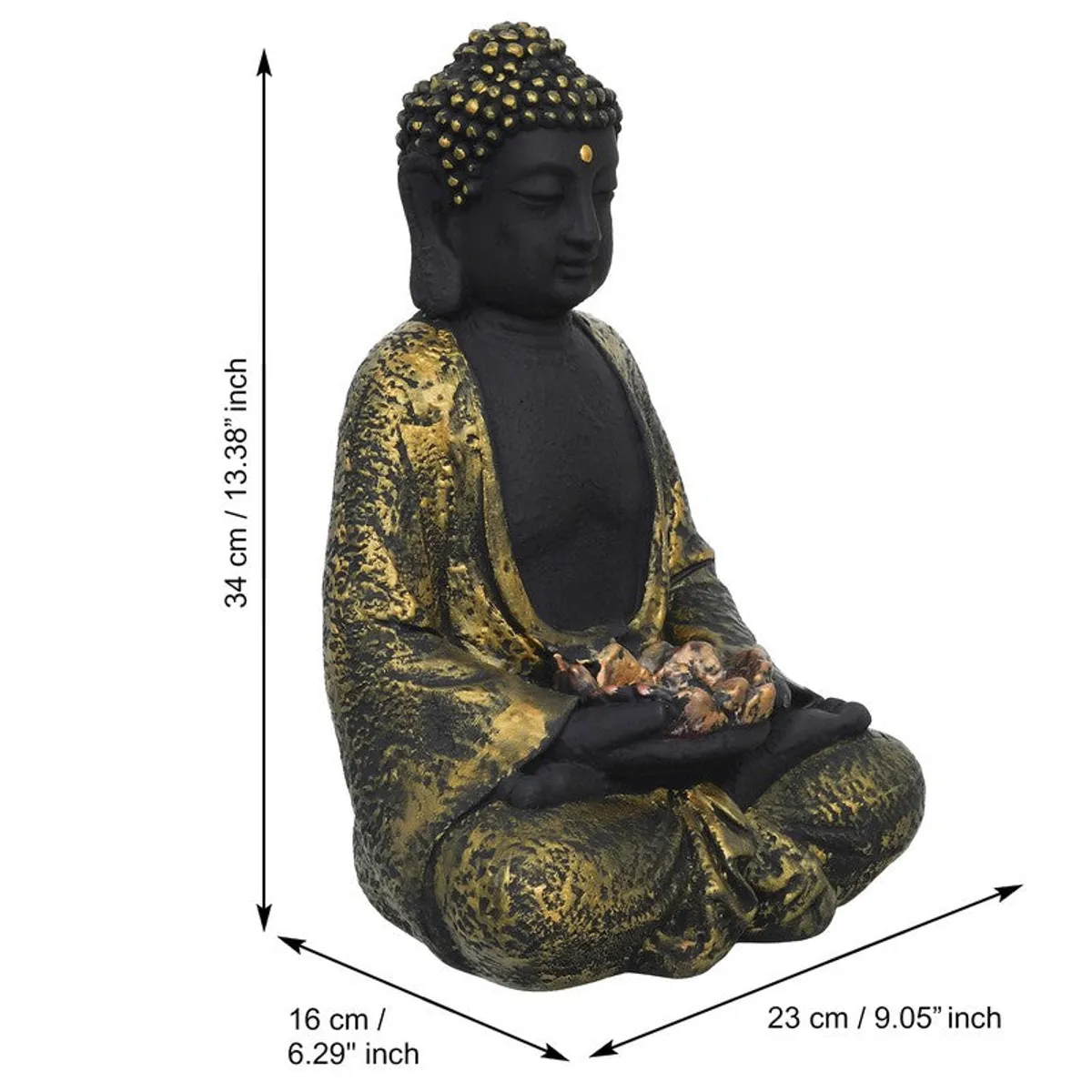 Lunar Serenity Buddha Tea Light Candle Holder - 11