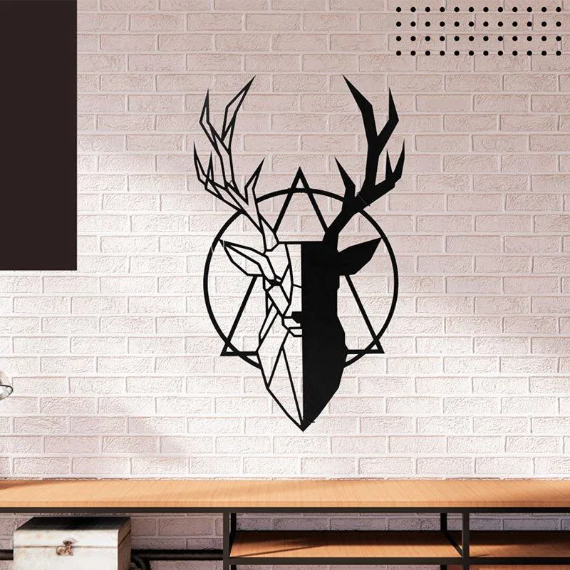 Reindeer Glora Black Iron Wall Accent media 1