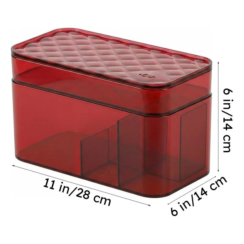 Zaxa Makeup Organizer - Red media 9