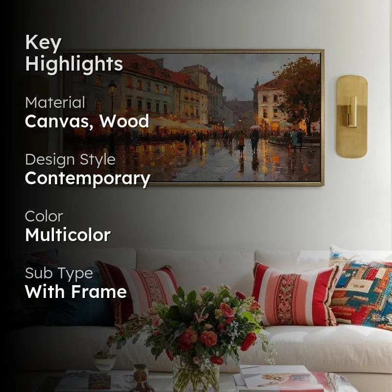 Street Echoes Canvas Wall Painting With Frame media 2