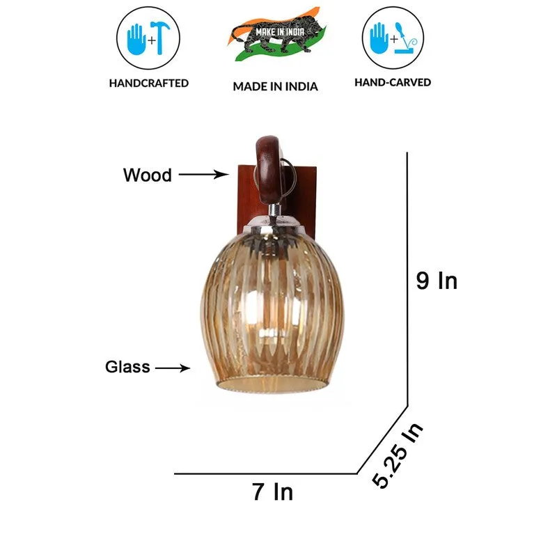 Vintage Glow Wavy Glass Wall Lamp media 9