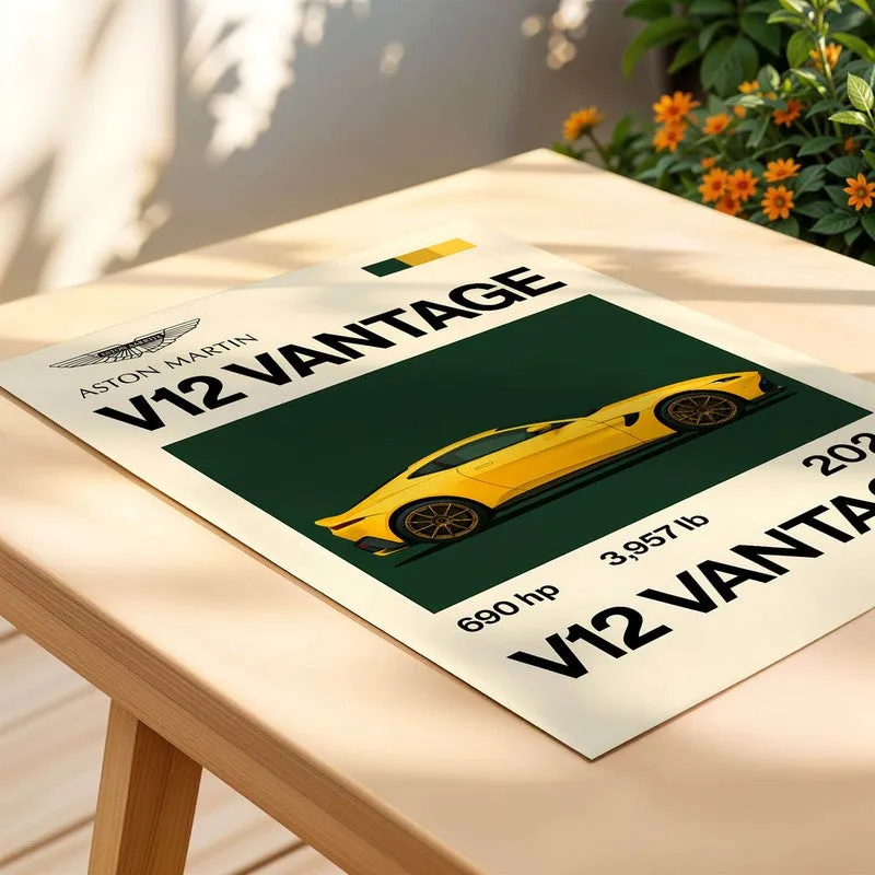 Aston Martin V12 Wall Poster media 4