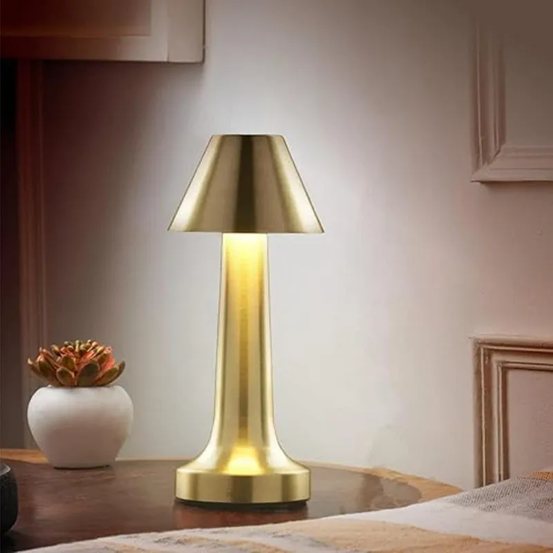 Chteau Glow LED Metal Table Lamp - Gold media 1
