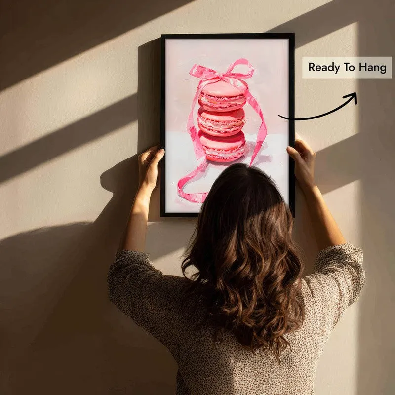 Macaron Magic Archival Canvas Wall Art - Black media 6