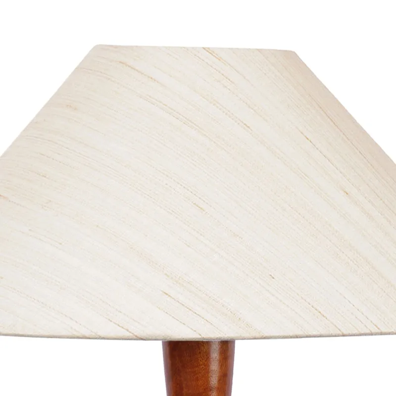 Krida Vintage Wooden Floor Lamp - Off-White media 4