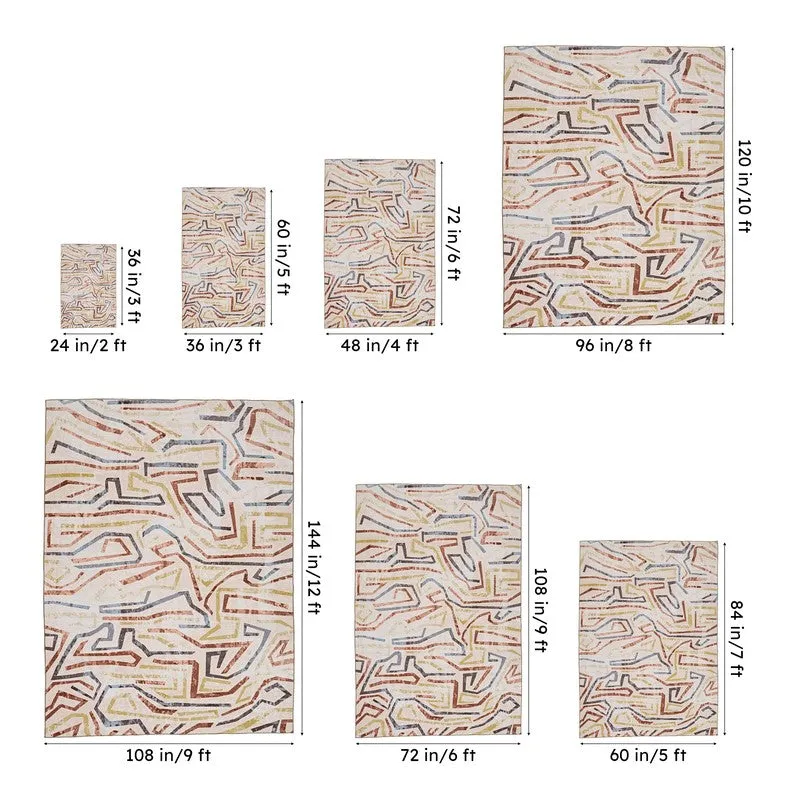 Zubid Abstract Carpet - Brown media 12