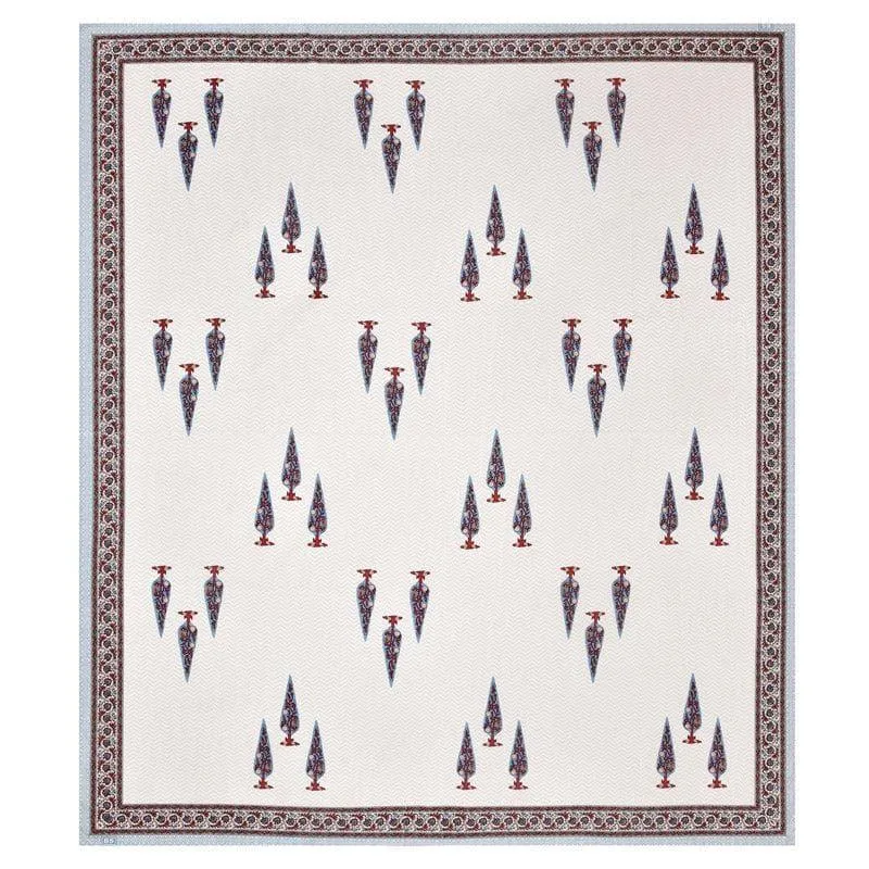 Trinakshi Printed Cotton Bedsheet (Maroon) - 140 TC media 4