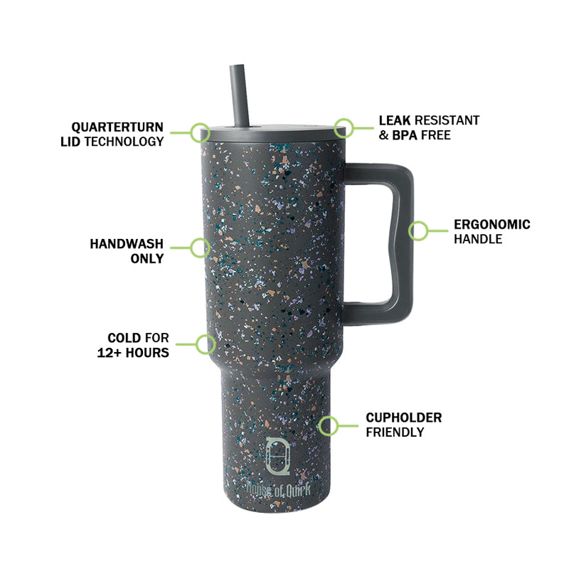 Pop Luxe Stainless Steel Tumbler (1200 ML) - Grey image 3