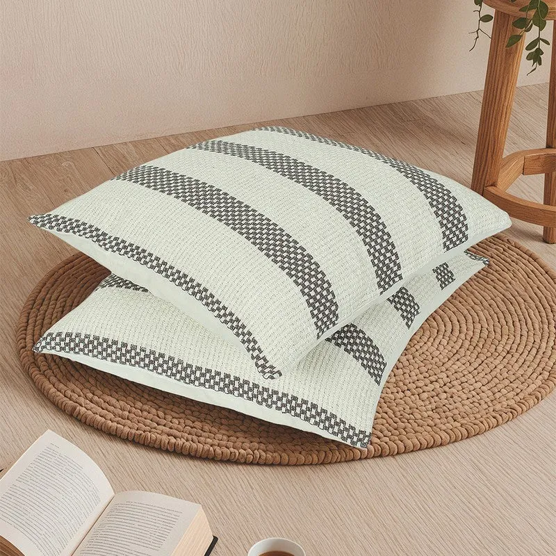 Zeyna Dream Cushion Cover (Grey) - Set Of Two media 1