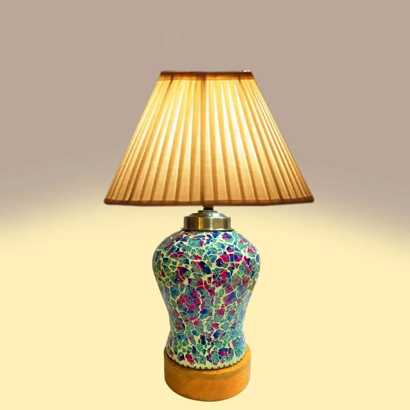 Floranisse Pleatra Wooden Table Lamp - Multicolor media 6