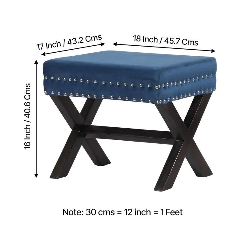 Jynex Sheesham Wooden Bench - Blue media 9